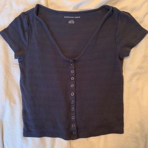 American Eagle | Navy blue crop top
